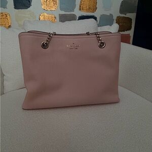 Kate Spade Blush Pink Tote with Chain Handles